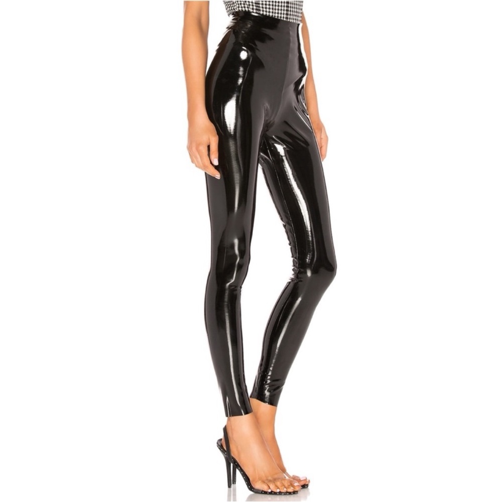 Commando High-Shine Black Patent Skinny Pants